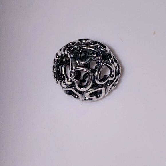 Pandora Hearts All Over Charm Sterling Silver Charm For Bracelet - Picture 7 of 11